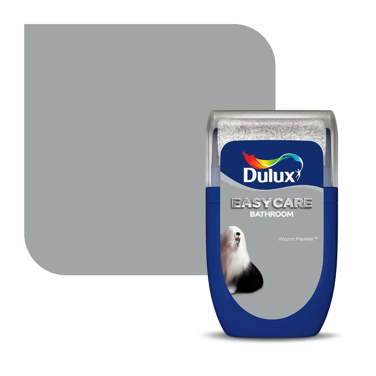 Dulux 5275836 Easycare Bathroom Soft Sheen Emulsion Paint For Walls And Ceilings - Mossy Stone 2.5L