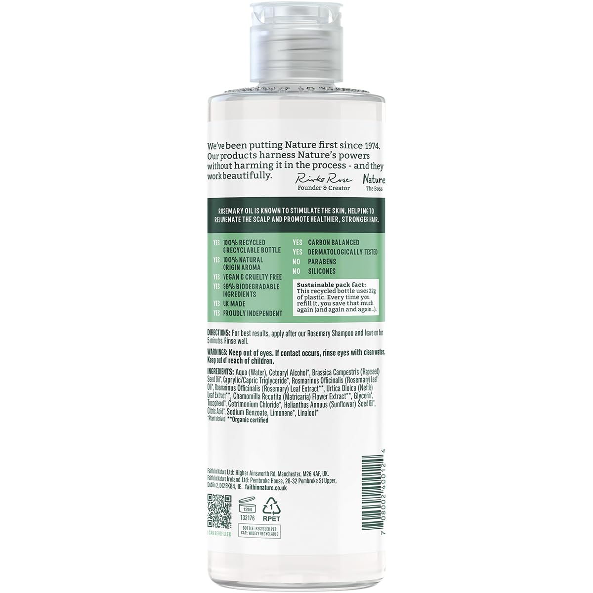 Faith In Nature Organic Coconut Conditioner, Hydrating for Dry Hair & Scalp, Vegan & Cruelty Free, No SLS, Silicones or Parabens, 400ml
