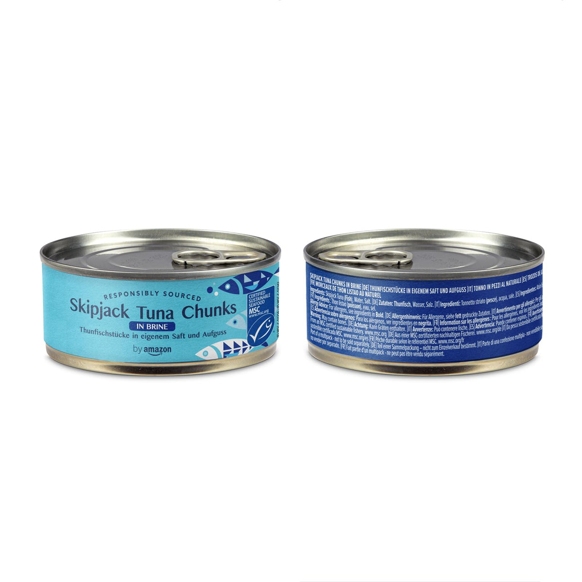 by Amazon MSC Skipjack Tuna Chunks in Spring Water, 4x145g