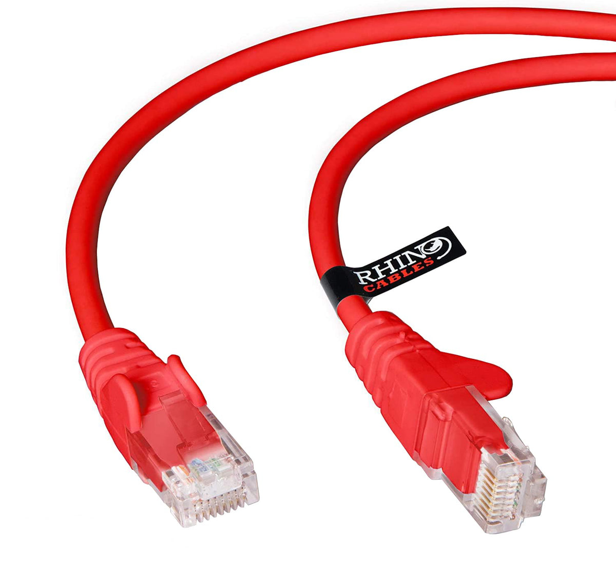 rhinocables CAT 5e Ethernet Cable, RJ45 Network Lead (3m, Black)