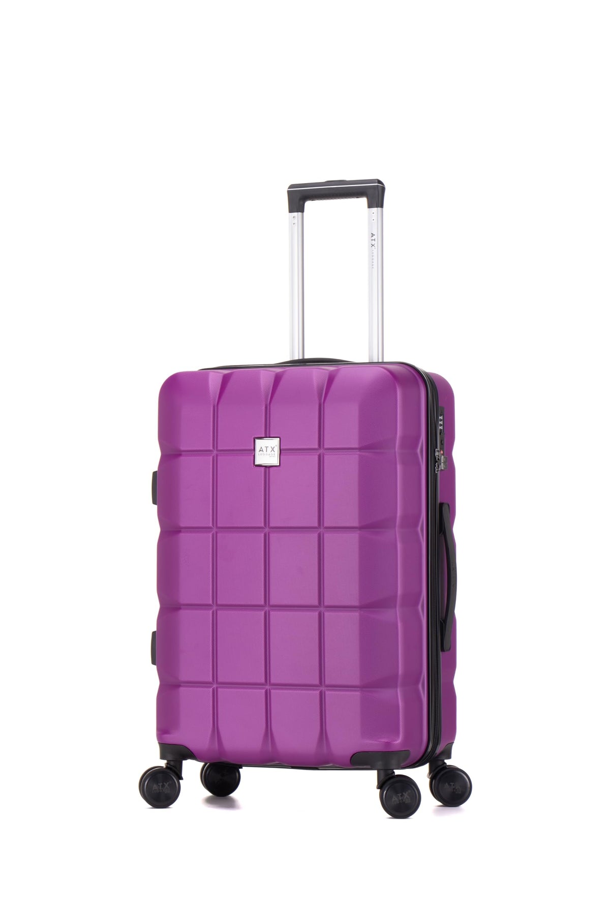 ATX 28 Inch Suitcase Large 110L – Lightweight Hard Shell Checked Luggage, 4 Wheels, TSA Lock, 30KG Capacity, Black