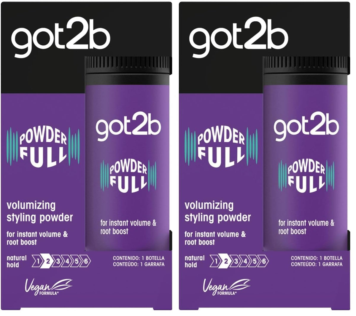 got2b POWDERful Volumising Styling Powder 10 g, Natural Hold, Powder Hair Styling, Volumising Styling Hair Powder, Instant Volume from the Roots, Vegan Formula