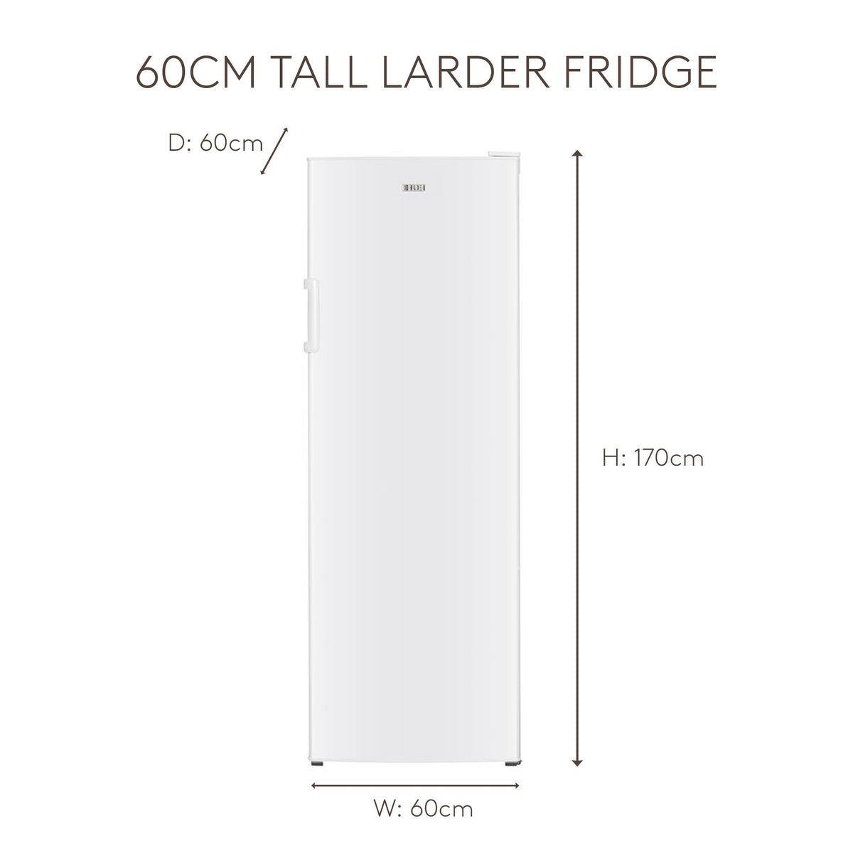 HADEN Tall Freezer 143cm 168L Manual defrost control Grey