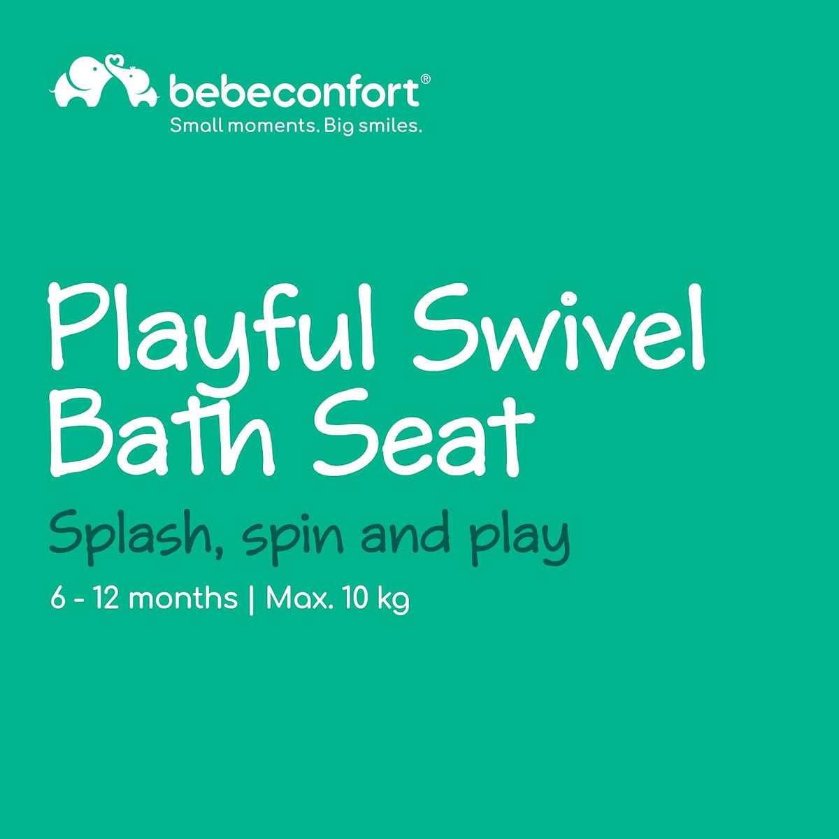 Bebeconfort Playful Swivel Baby Bath Seat, 0–10 kg, Blue