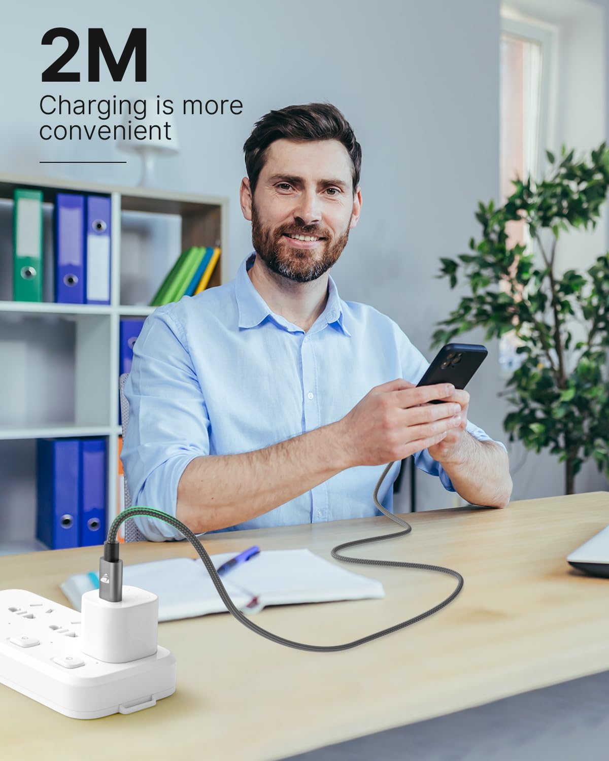 Aioneus USB C to Lightning Cable 2M [Apple MFi Certified] iPhone Fast Charger Cable USB-C Charging Lead Cord for iPhone14/13/12/12 PRO Max/12 Mini/11/11PRO/XS/Max/XR/X/8/8Plus/iPad