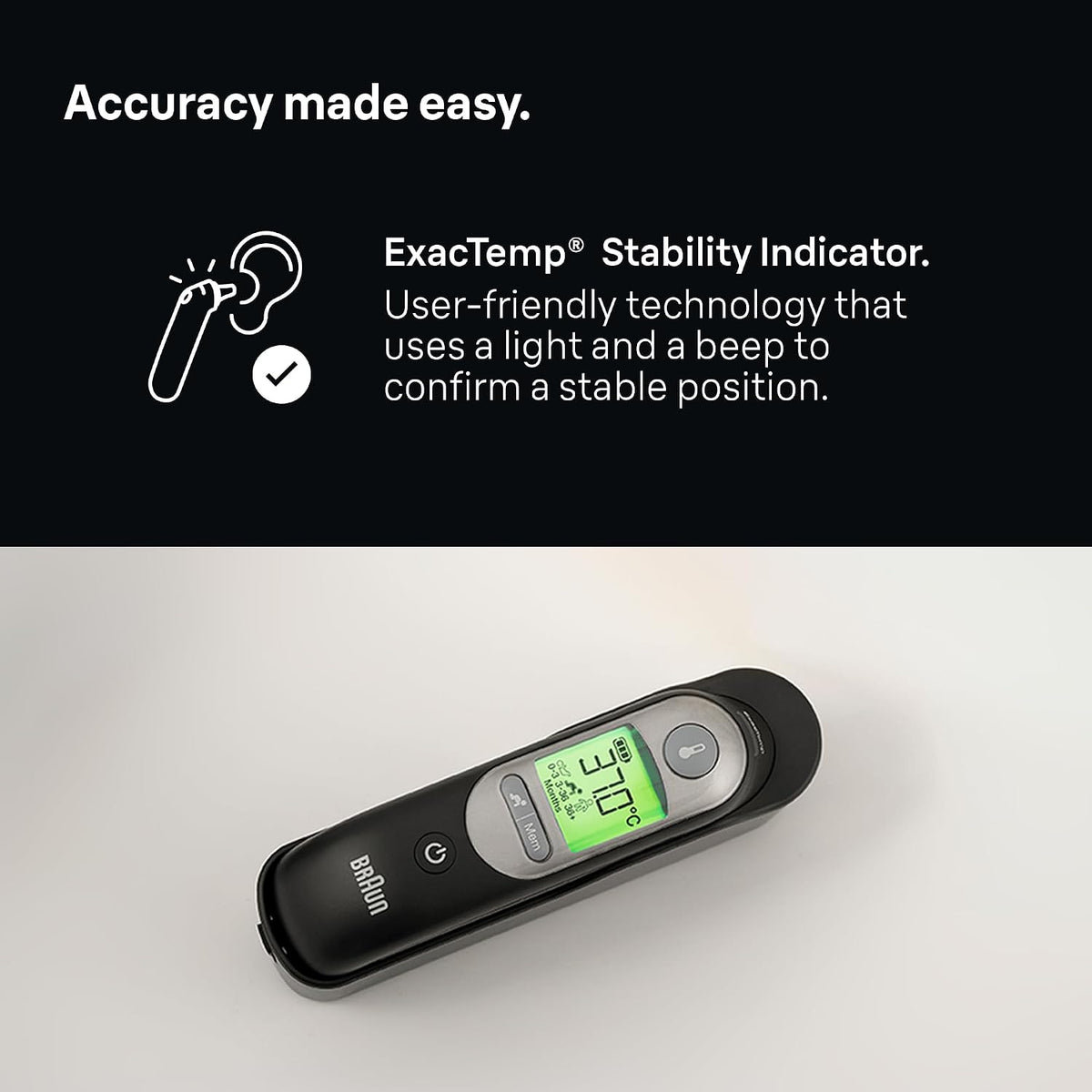 Braun ThermoScan 7 Ear thermometer | Age Precision Technology | Black