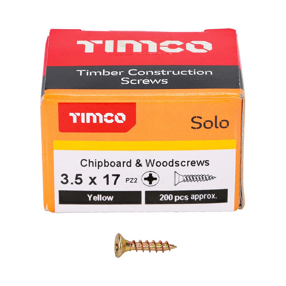 TIMCO Solo Chipboard & Woodscrews - Gold - 6.0 x 90mm - 60090SOLOC