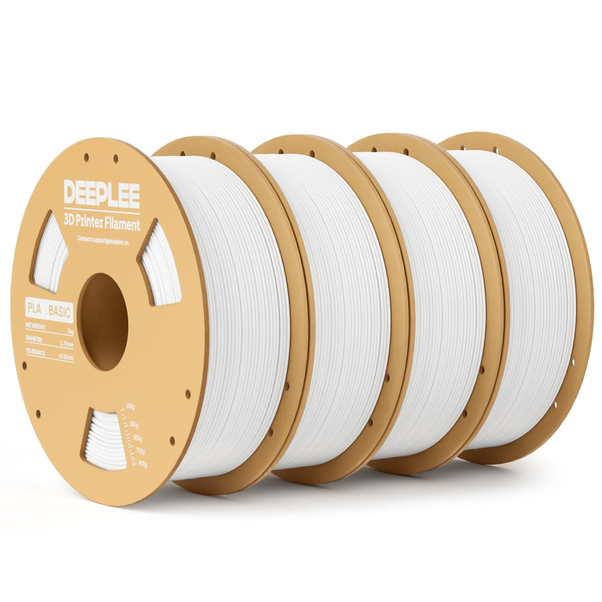 DEEPLEE PLA Filament 1.75mm, Basic 3D Filaments Beige 1kg