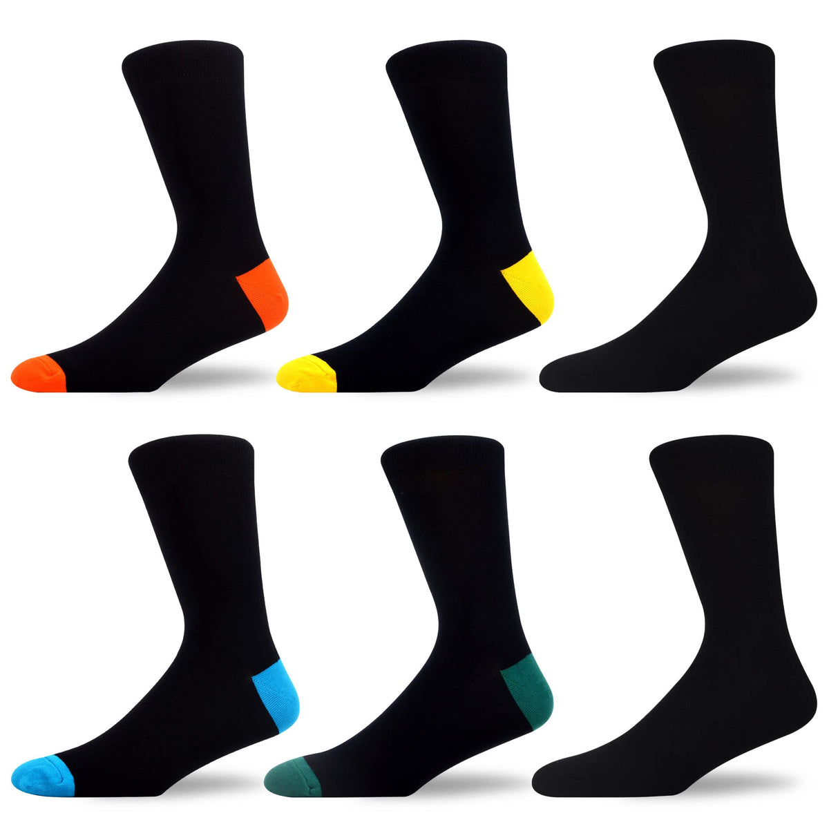 WeciBor Men's Bamboo Seamless Socks 6/12 Pack