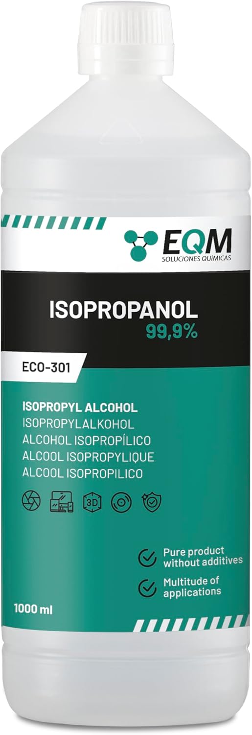 EQM - ECO-301 - Isopropyl Alcohol 99.9% Pure - Cleaning Isopropanol 1L