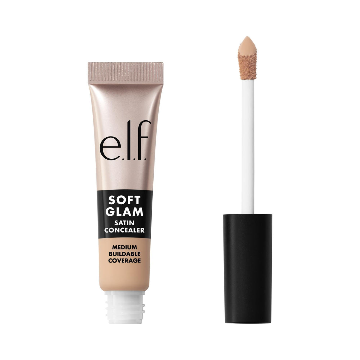 e.l.f. Soft Glam Satin Concealer, Medium Coverage for Blemishes & Under-Eye, Crease-Resistant, Long-Lasting, Vegan & Cruelty-Free, 10 Fair Cool