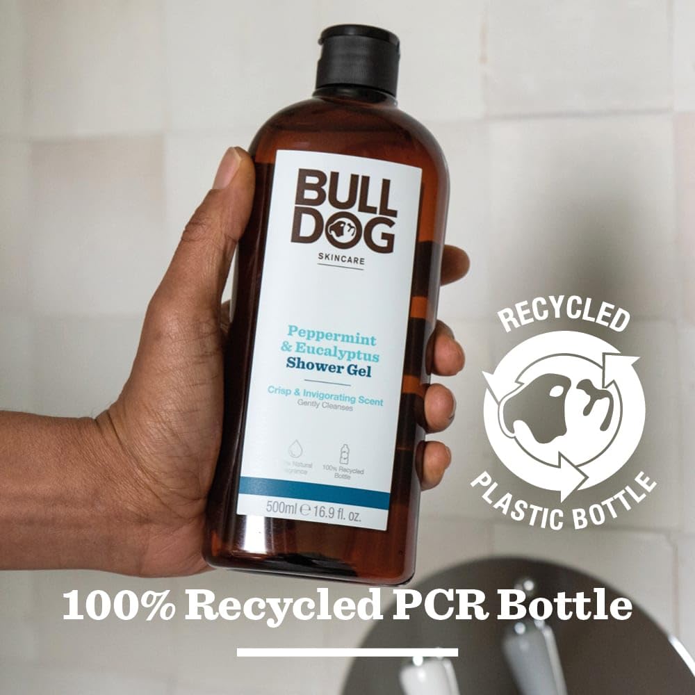BULLDOG SKINCARE Lemon & Bergamot Shower Gel for Men, 500ml