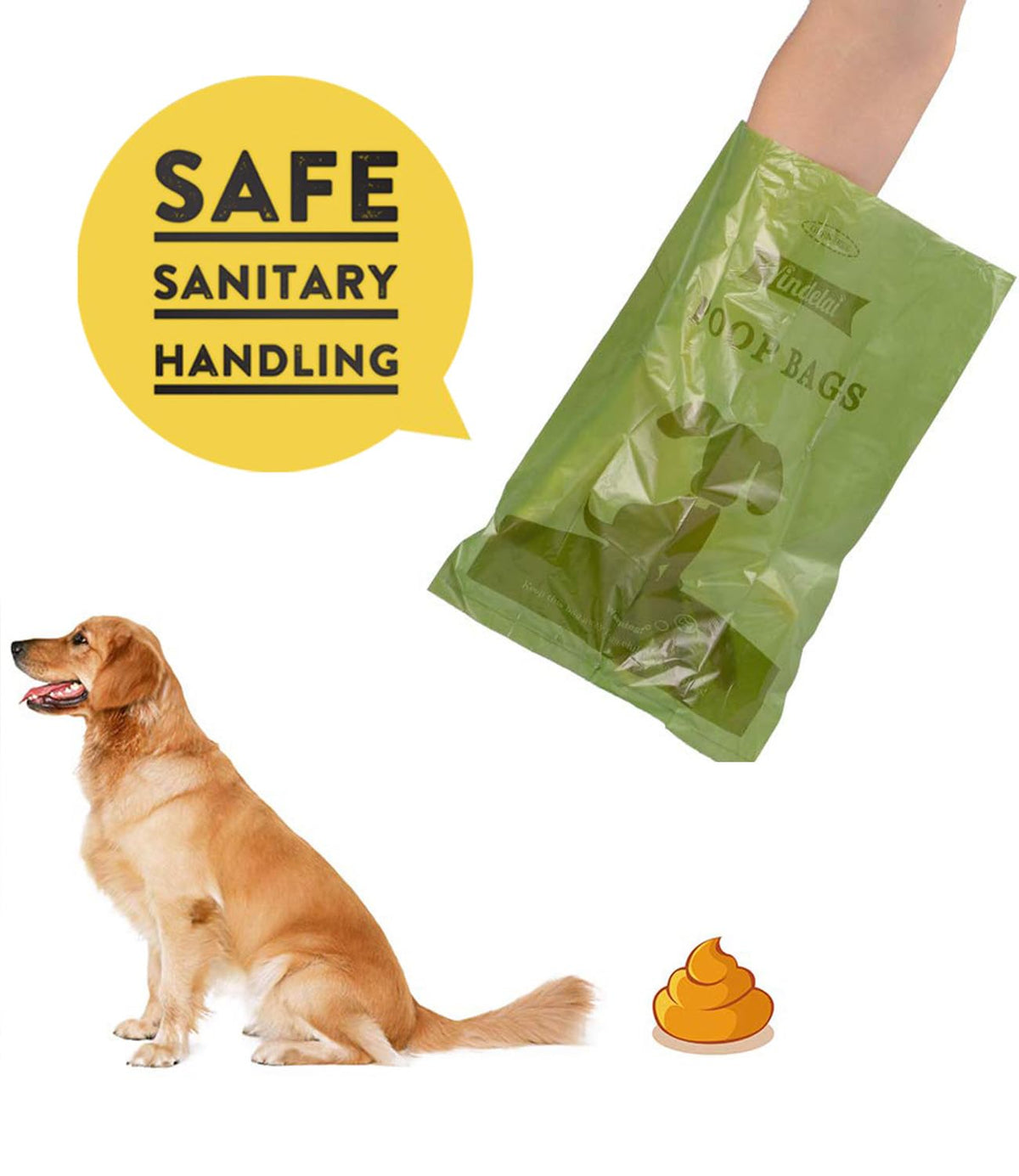 Biodegradable Dog Poo Bags with Dispenser Leak Proof - 280 Count Scented