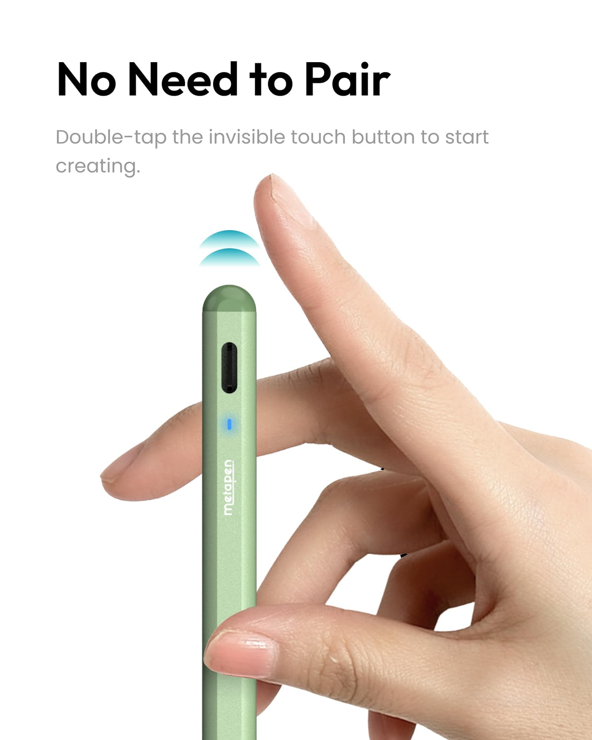 Metapen Pencil A8 for iPad 2018-2026, (2X Faster Charge), Pixel Precision