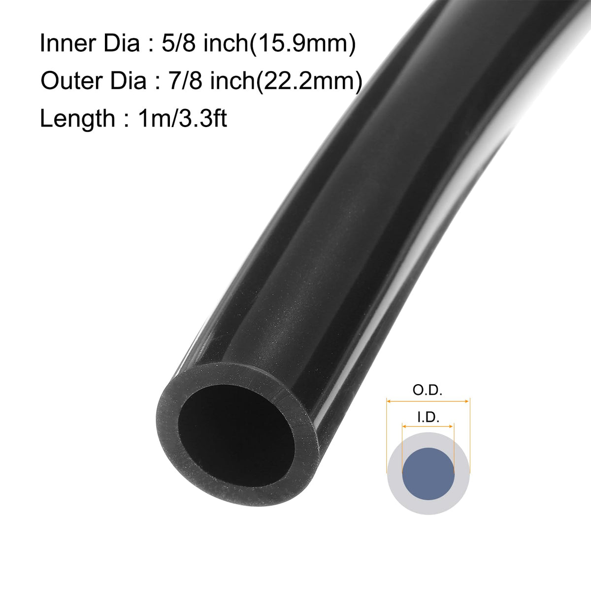 3.3ft Silicone Tubing 4mm ID 6mm OD Clear Industrial Plastic Tubing Pure Silicone Hoses for Pump Siphoning Draining Irrigation Brewing, 1/4"