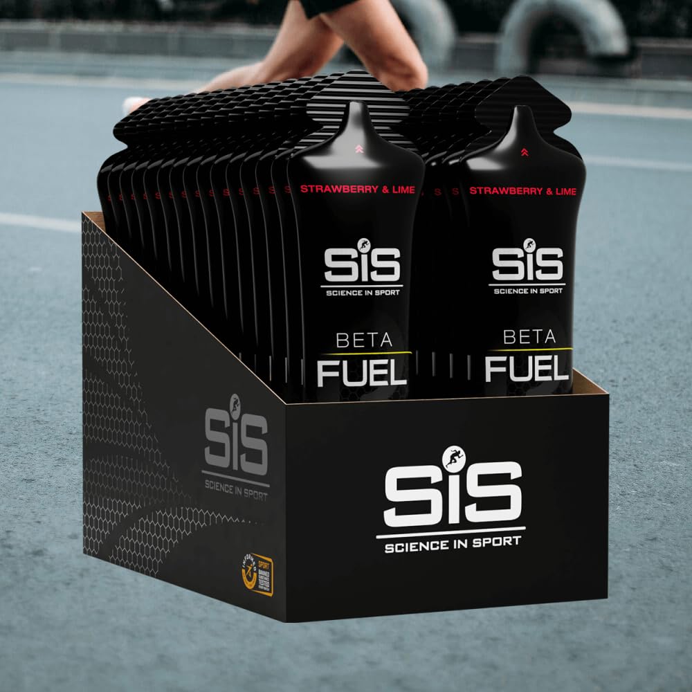 Science in Sport BETA Fuel Gels, Strawberry & Lime, 6 x 60ml