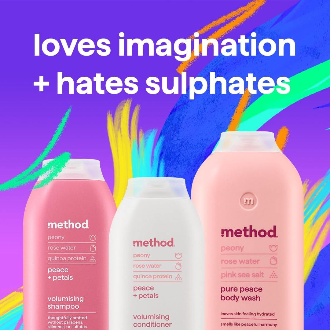 Method Daily Zen Shampoo, Cucumber & Green Tea, Sulphate Free, 350ml