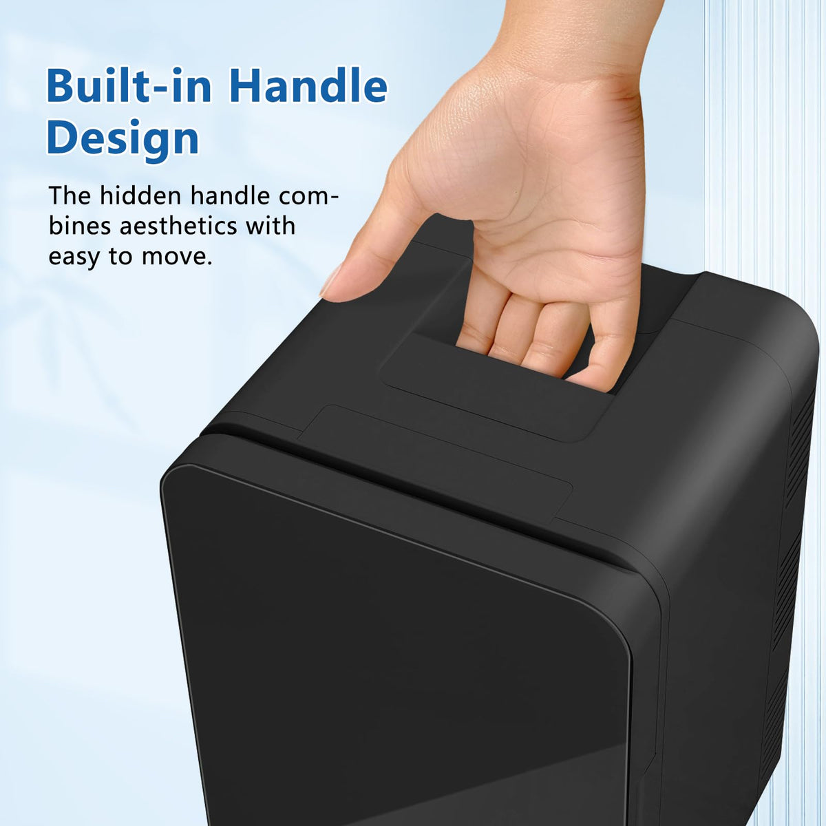ARTETHYS Mini Fridge for Bedrooms, 10L Small Portable Car Fridges