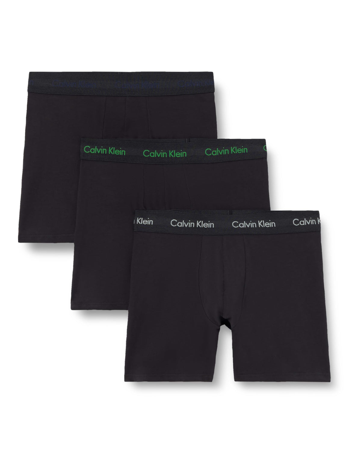Calvin Klein Men’s 3 Pack Boxer Briefs with Logo Waistband