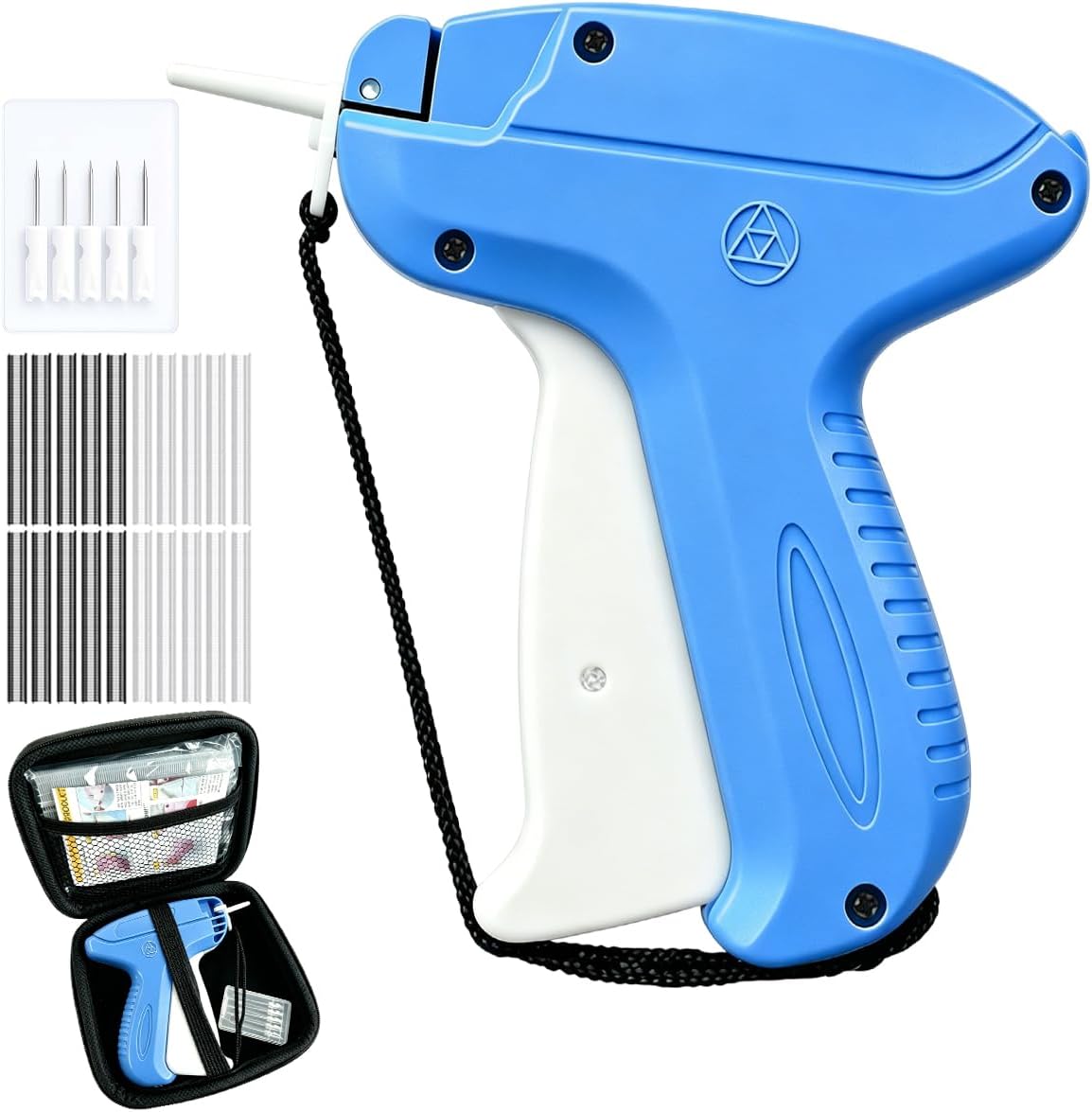 Stitchy Quick Clothing Fixer, Mini Stitch Gun for Clothes, Clothing Stitch Tagging Gun with Case,Stitchy Tool with 6 Needles,1500 Black & 1500 White 5mm Micro Fasteners