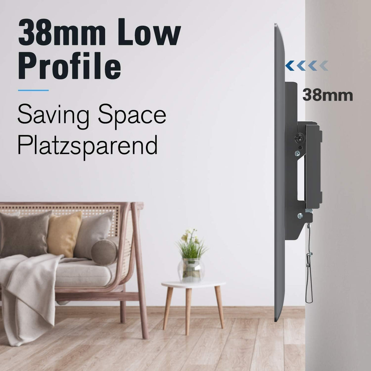 Mounting Dream Fixed TV Wall Bracket for 26-60" TV Max VESA 400x400mm 45kg