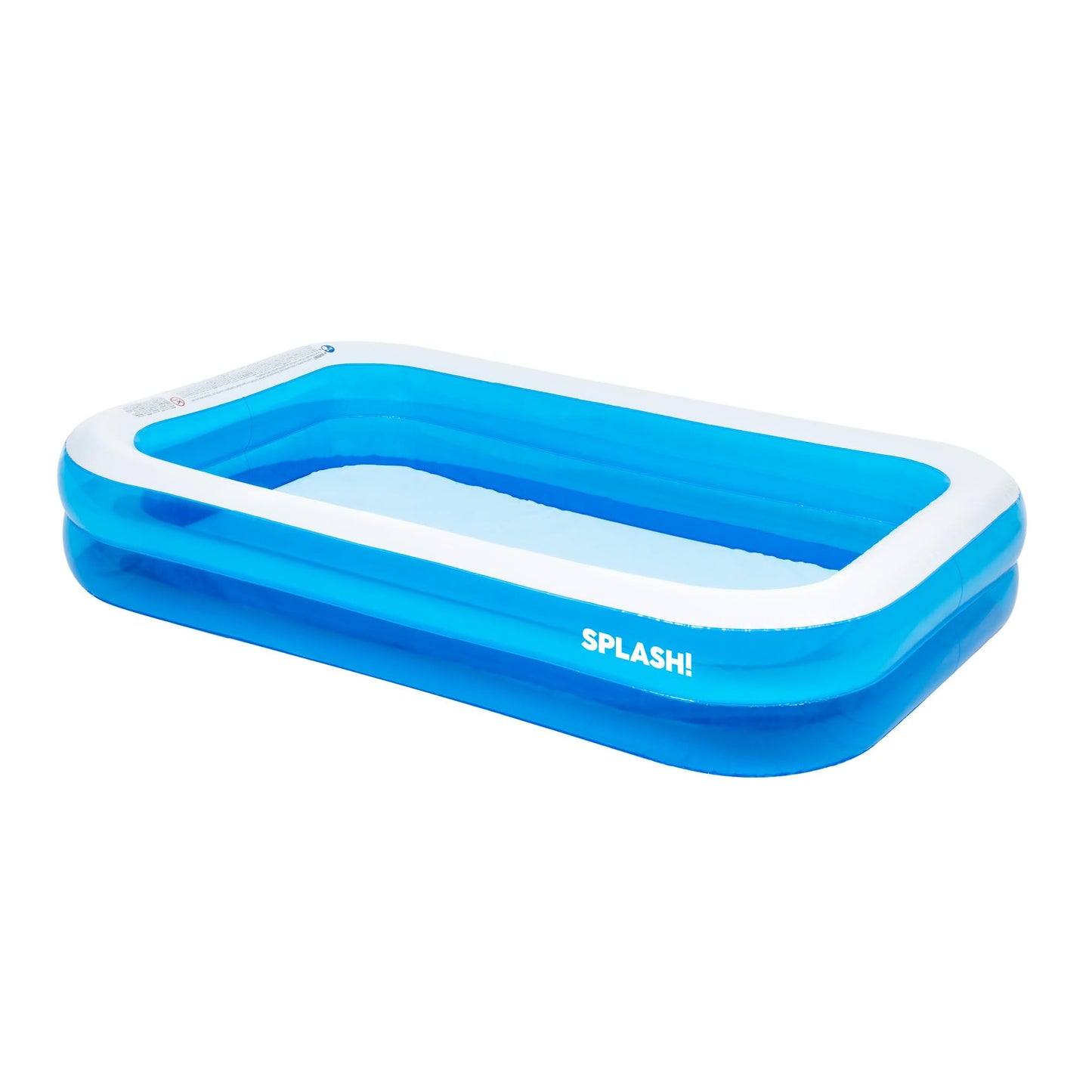 SPLASH! 8.5ft Rectangular Inflatable Swimming Pool — 780 Litre Capacity