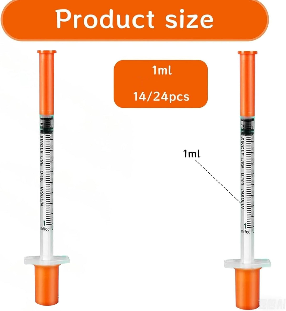 14 Pack Fine Tip Dispensing Tools, 1ml Capacity, Measuring Tools Accessories for Crafting & Refilling, Pets Feeding Craft Supplies