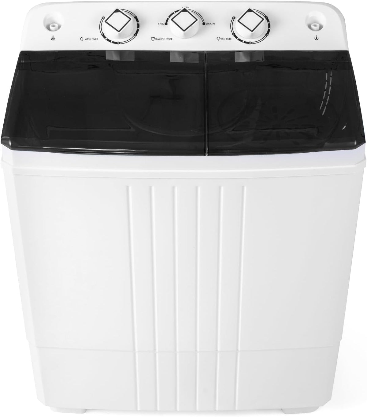 COSTWAY Twin Tub Washing Machine, 8KG (5KG Washer+3KG Dryer)