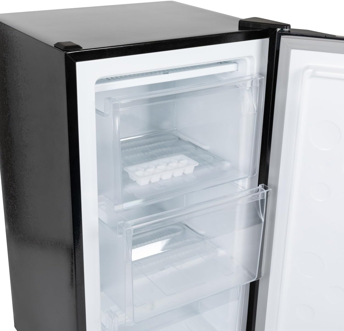 Willow WUCFZ48B 60L Undercounter Freezer - Recessed Handle, Reversible Door, 3 Drawers, Adjustable Thermostat, Mark-Proof Finish, 4* Freezer Rating, Easy Clean, Adjustable Feet - Black