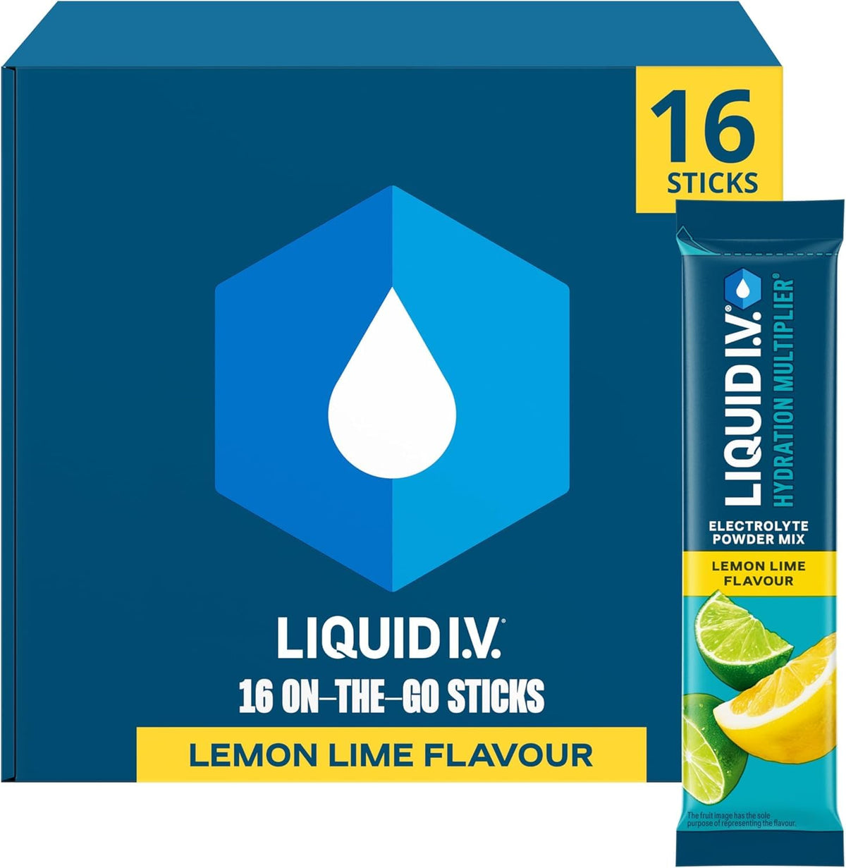 Liquid I.V. Hydration Multiplier Electrolyte Mix, Passion Fruit, 16 Sticks