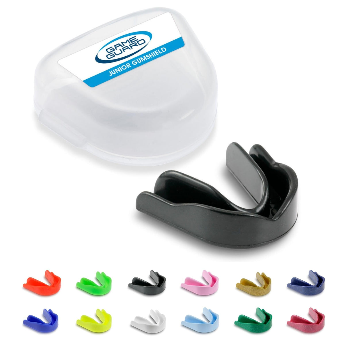 GAME GUARD Sports Mouthguard – Easy Fit Boil & Bite Gum Shield for Kids/Junior (Age 8+) – Mouth Guard for Rugby, Hockey, GAA – Ideal for Schools and Clubs (Baby Pink)