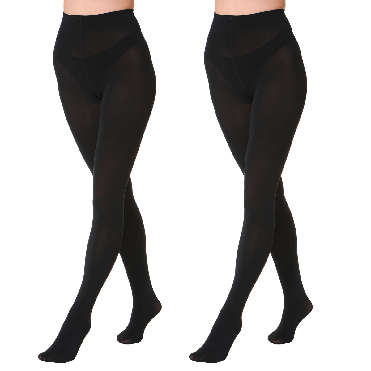 EVERSWE 2 Pairs Pack Women's Opaque Tights