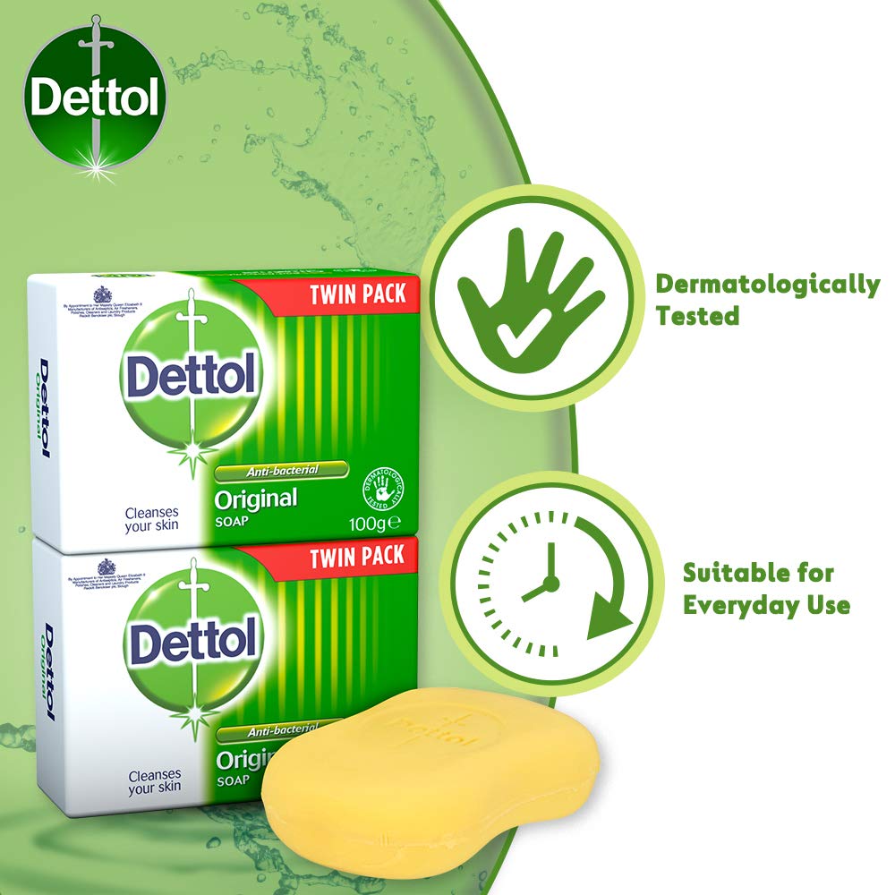 DETTOL ORIGINAL BAR SOAP 2X100