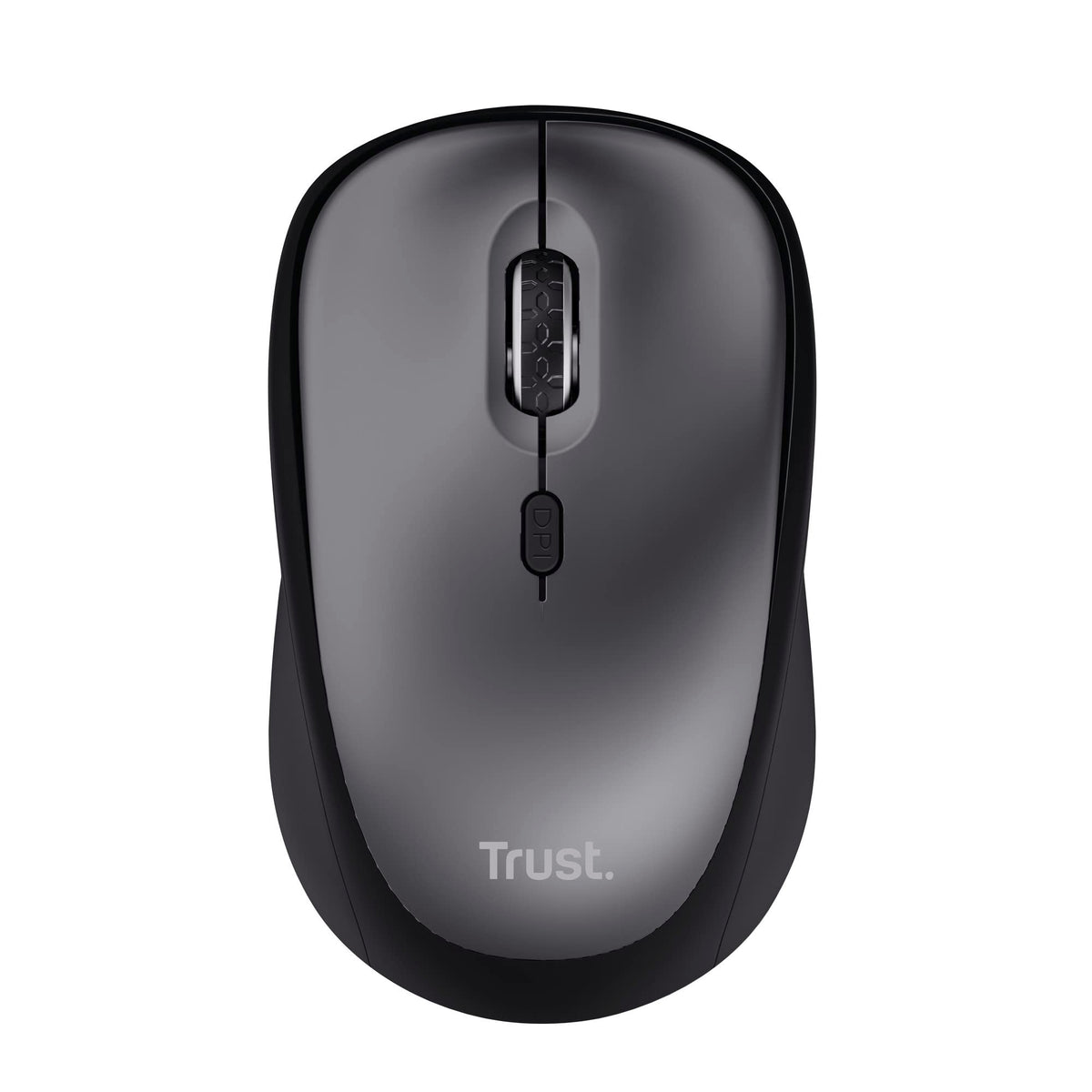 Trust Yvi FX Wireless Mouse with LED Illumination, USB Micro Receiver, RF 2.4 GHz, 800/1600 DPI, Ambidextrous, 8 m Range, Computer Mouse for Laptop, PC and Mac - Pink