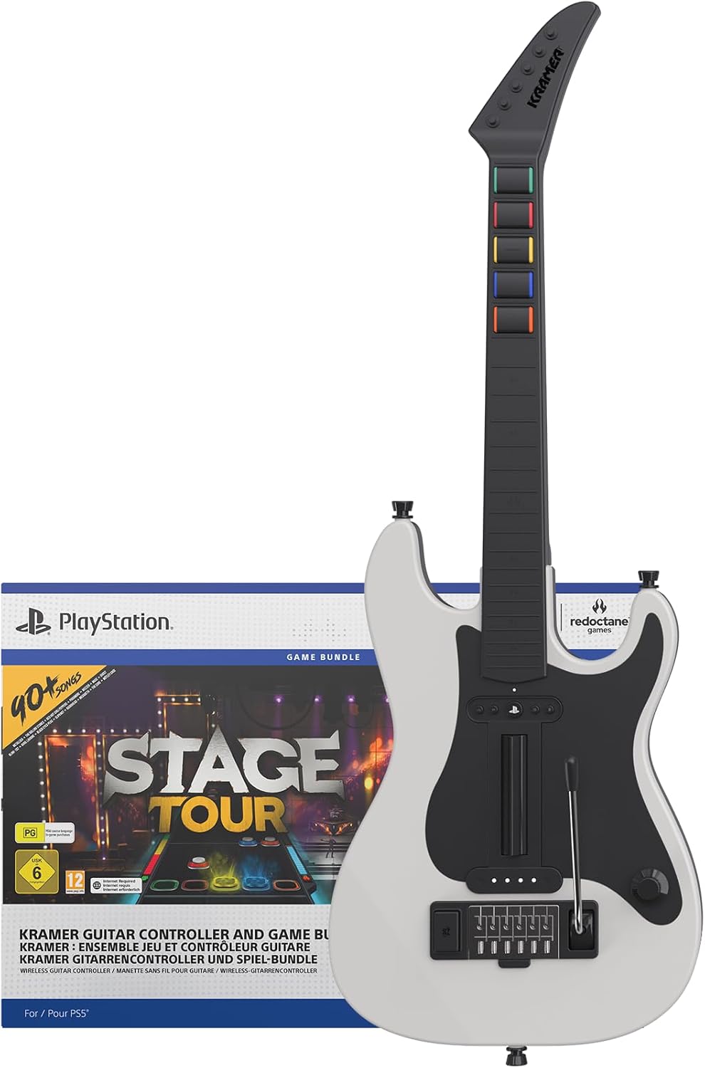 Stage Tour Game + Kramer Guitar Controller Bundle for PlayStation 5 (Physical Disc)