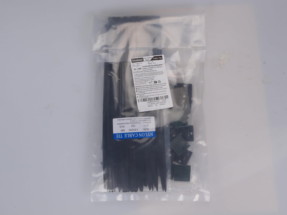 100 Pack Yellow Plastic Cable Ties 300mm×3.6mm Heavy Duty Strong Nylon Premium Self Locking 12 inch/30 cm Long Zip Tie Wraps