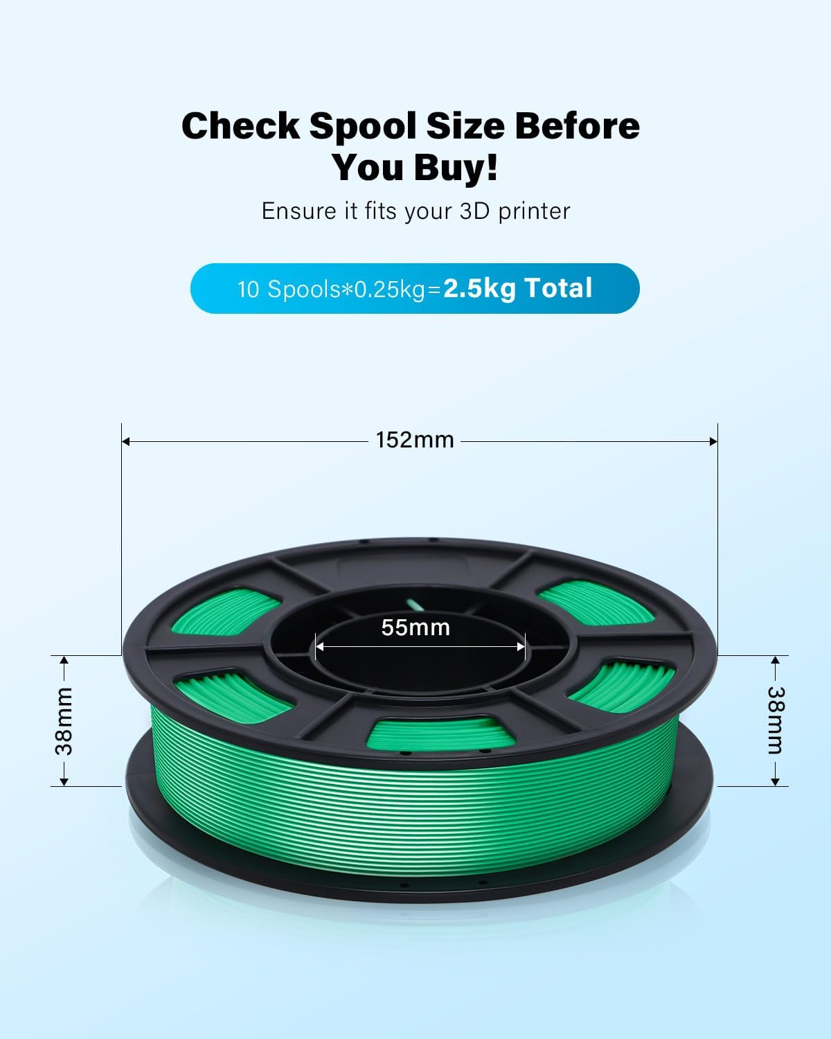 YOUSU 3D Printer Filament Bundle,Glow in The Dark Filament Multicolor,PLA Filament 1.75 mm,Green, Blue,Purple and Rainbow Accuracy +/- 0.03 mm,250g X 4 Pack