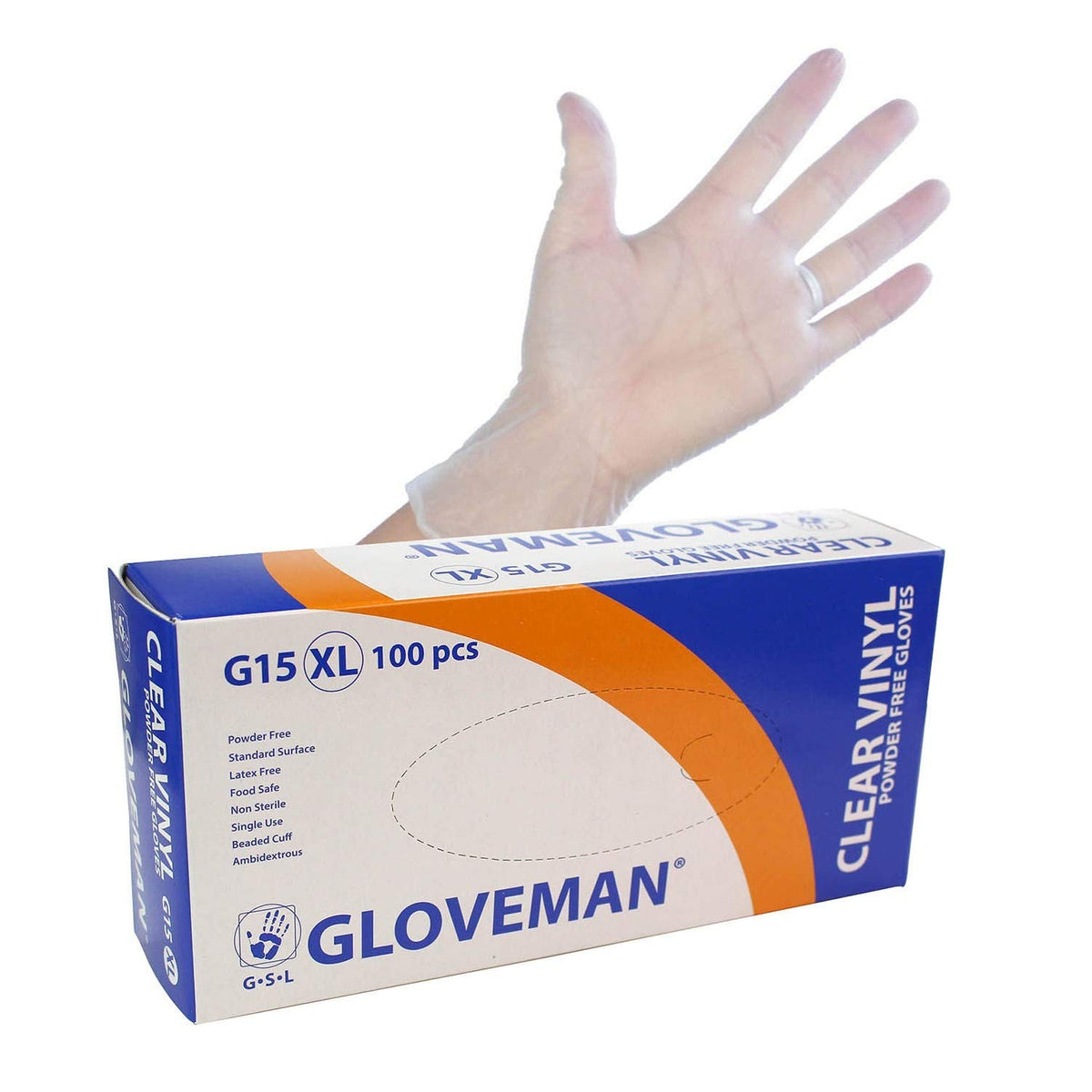 Clear Vinyl Gloves Small – Disposable Powder-Free & Latex-Free Gloves (Box of 100) – Food Prep, Cleaning & Hygiene