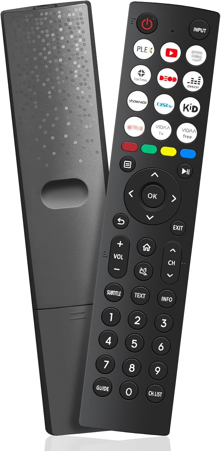 Hisense TV Remote Control, Universal Remote Control Replacement for Hisense VIDAA 4K UHD Smart TV with 12 Shortcut Buttons, No Setup Required
