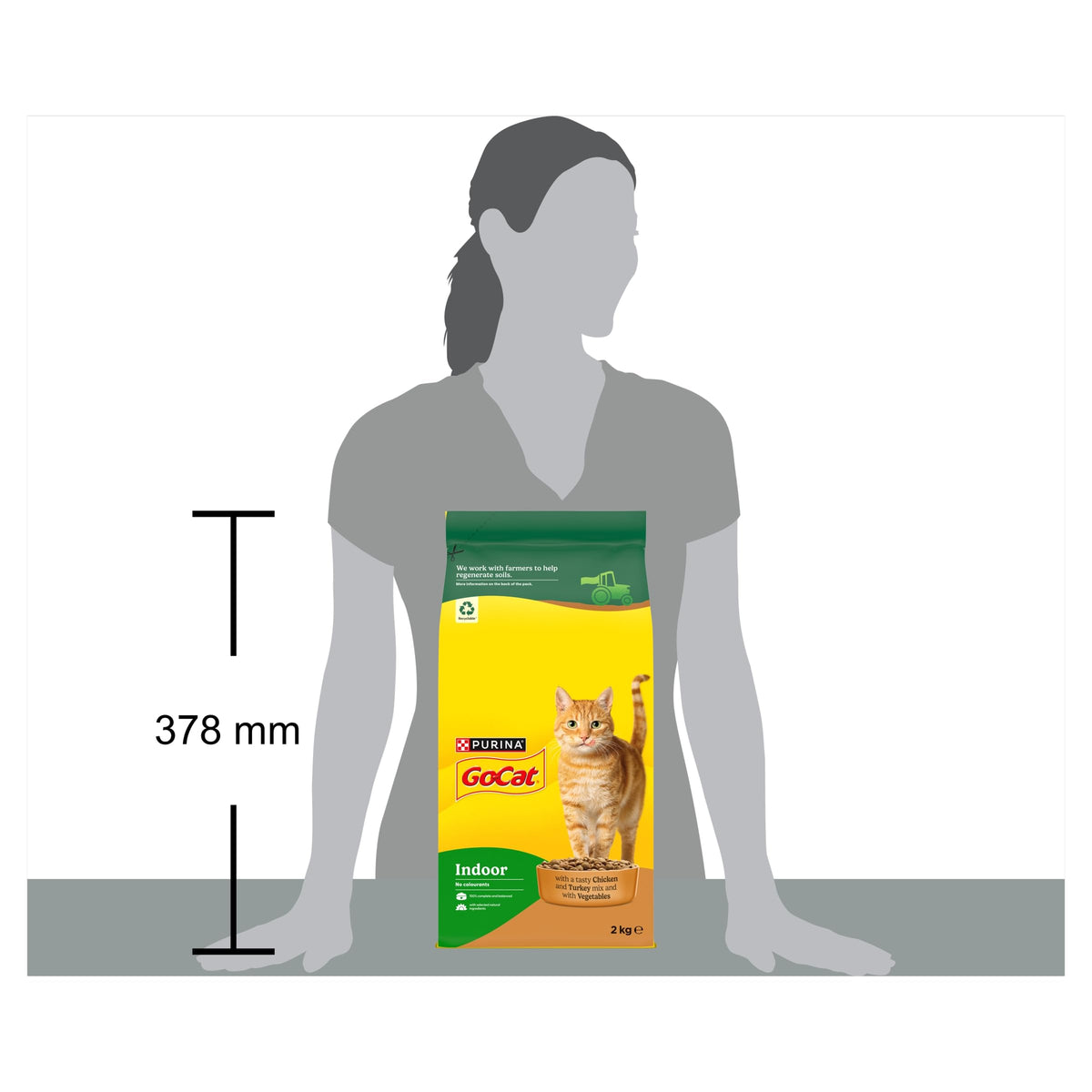 GO-CAT Adult Dry Cat Food Chicken and Duck 10kg Pack