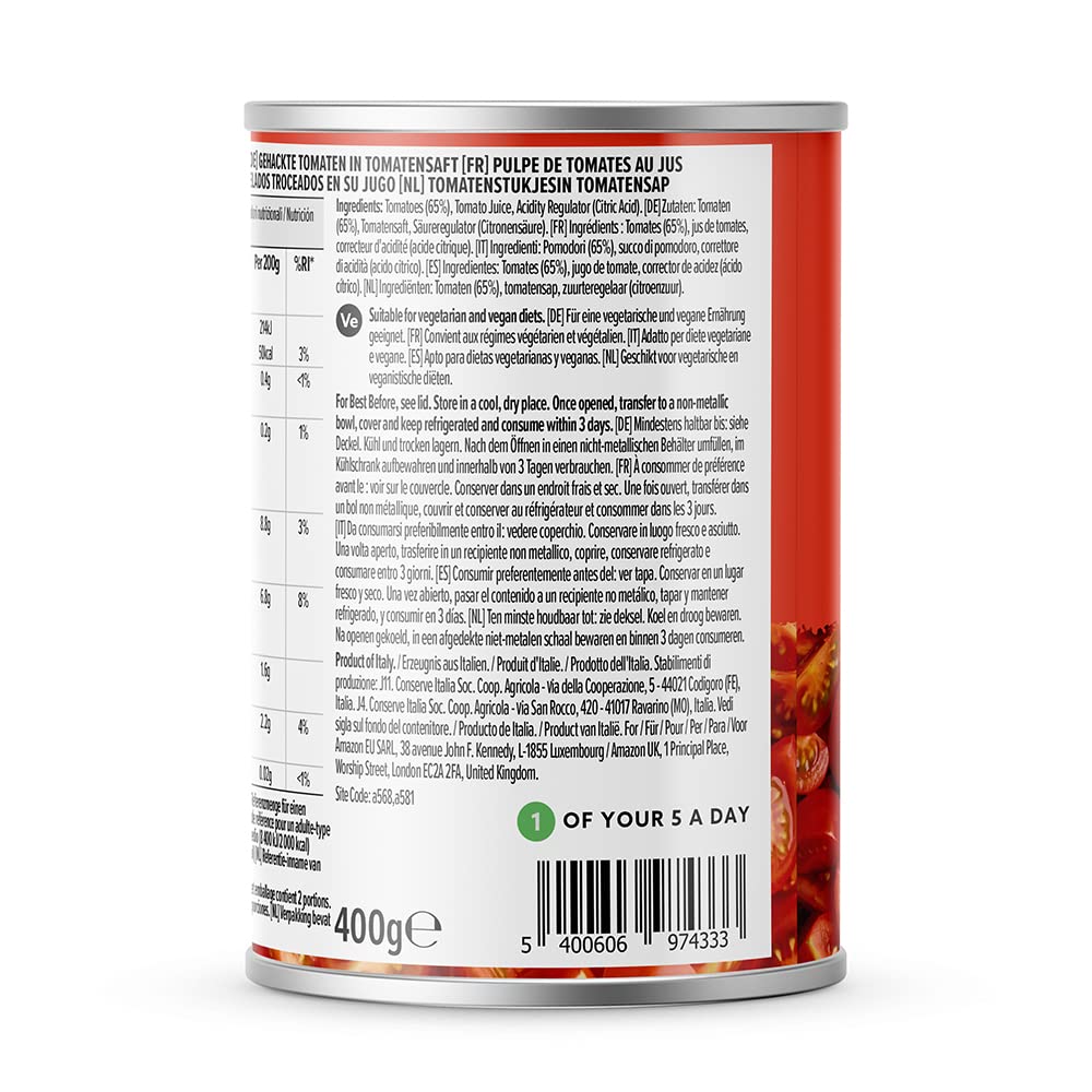 by Amazon Italian Chopped Tomatoes, 400g