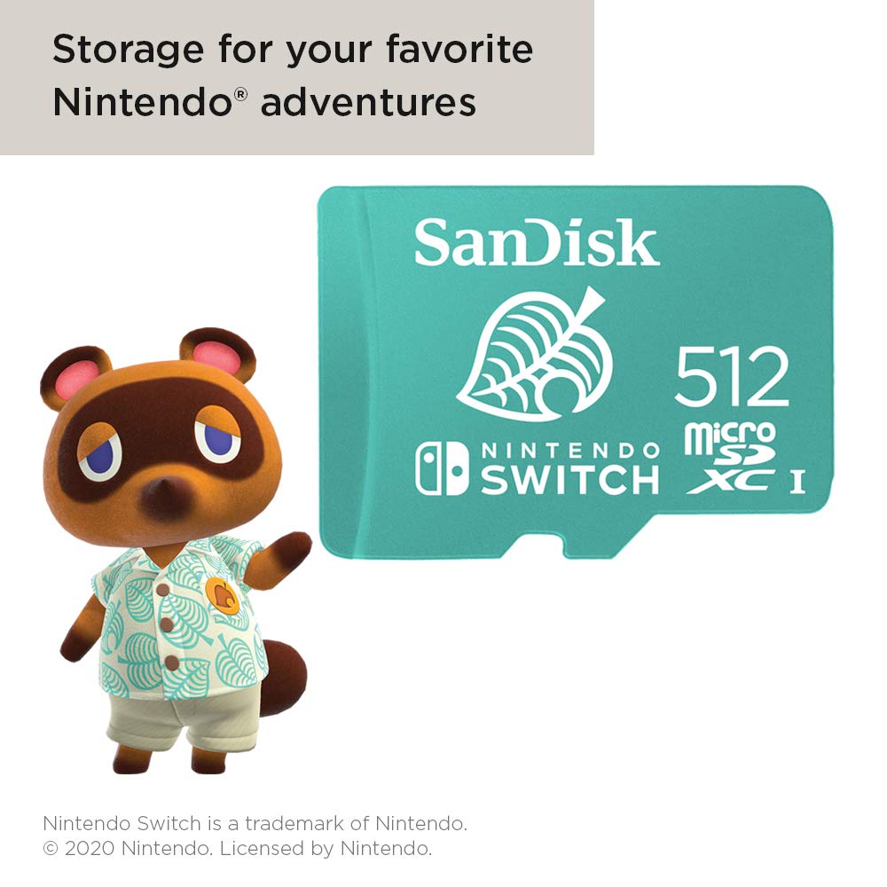 SANDISK microSD Card 128GB, Super Mario Super Mushroom Edition