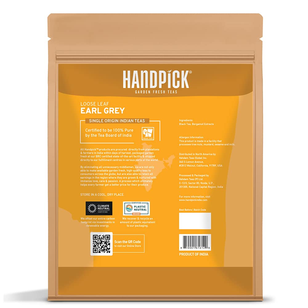 HANDPICK, Spearmint Tea Bags (100 Count), Spearmint Leaf Tea Bags