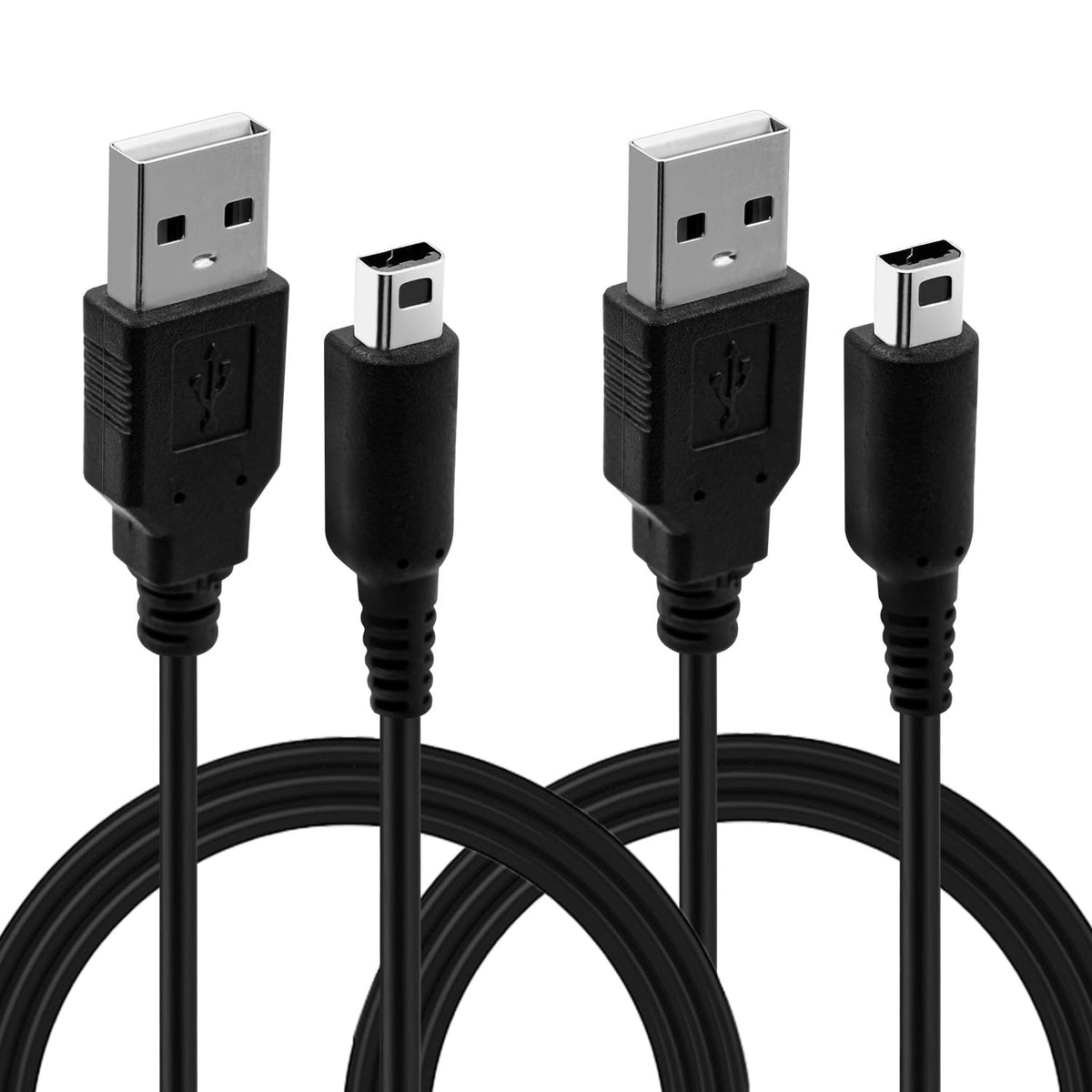 Mcbazel 2 Pack Charger Cable for Nintendo 3DS, 3DS XL, New 3DS XL, 2DS, DSi