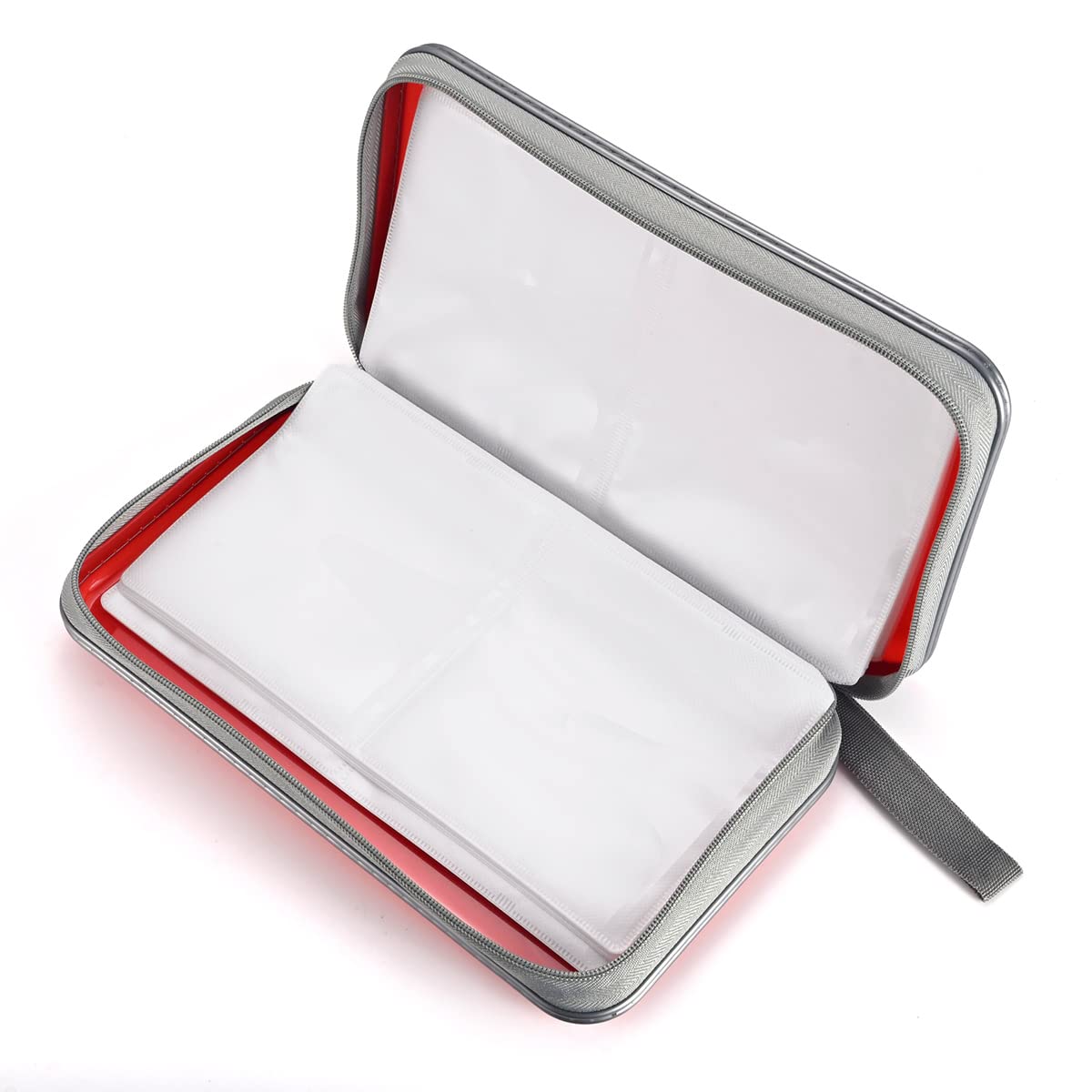 LIOVODE DVD Case, 96 Capacity CD Case Holder Organizer Disc Wallet for Car