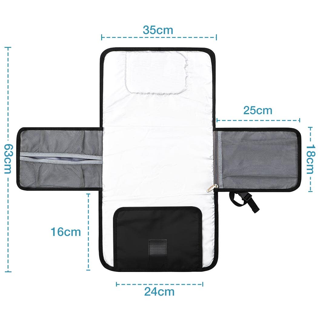 Lekebaby Portable Nappy Changing Mat Travel Baby Change Mat