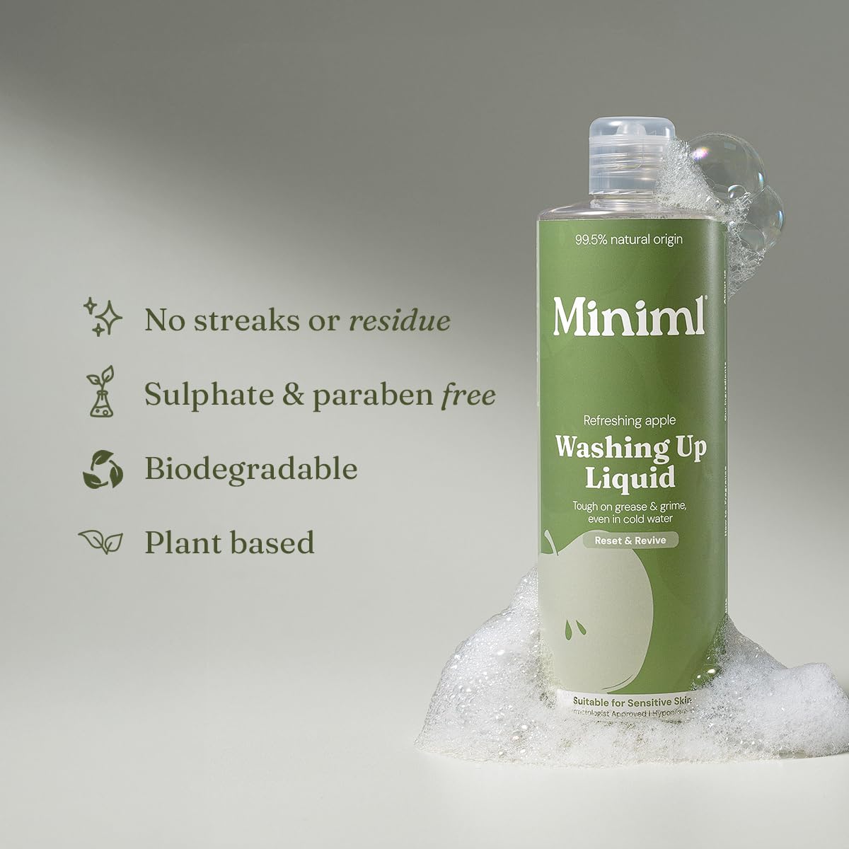 Miniml Eco Washing Up Liquid 5L Refill – Wild Rhubarb & Lemon