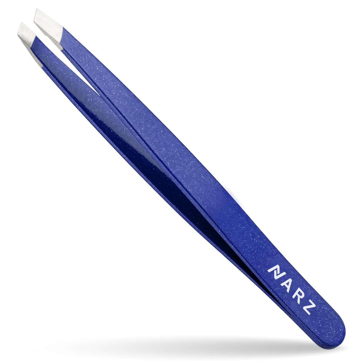 NARZ 1 Piece Professional Tweezer for Facial Hair Women & Men Stainless Steel Precision Tweezers for Ingrown Hair Tweezers for Men & Women (Shiny Black)