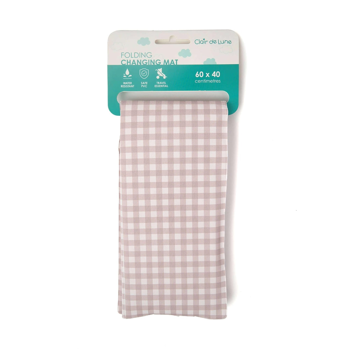 Clair de Lune Jungle Dream Foldable Changing Mat, Easy Clean Soft Water Resistant Travel Pad 60 x 34 cm