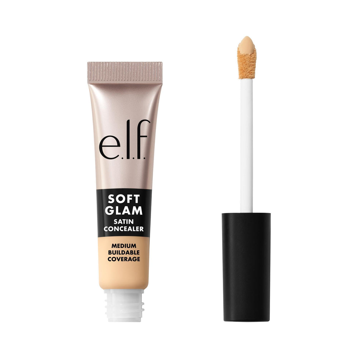 e.l.f. Soft Glam Satin Concealer, Medium Coverage for Blemishes & Under-Eye, Crease-Resistant, Long-Lasting, Vegan & Cruelty-Free, 10 Fair Cool